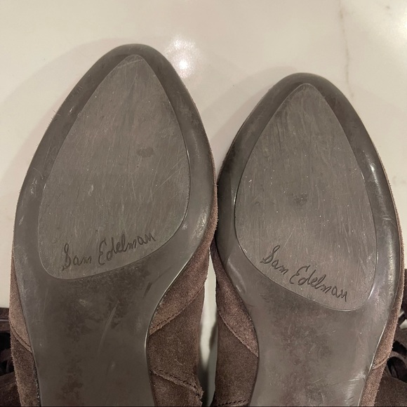 Sam Edelman brown fringe booties - Picture 6 of 16